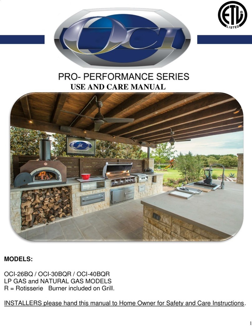 OCI PRO-Performance Series -26BQP use and care manual