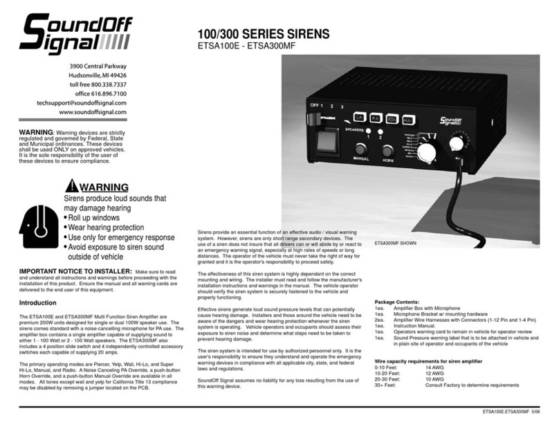 Soundoff Signal ETSA100E user guide