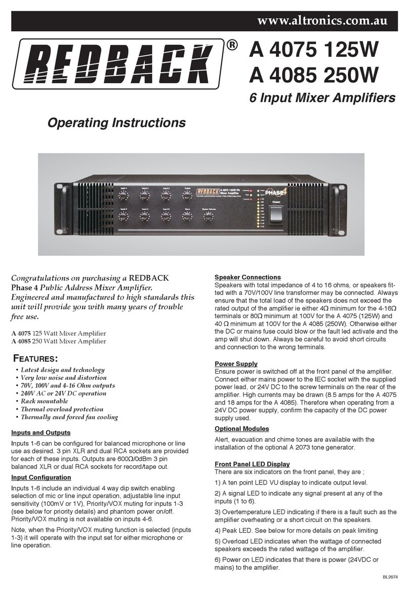 Altronics A 4075 operating instructions