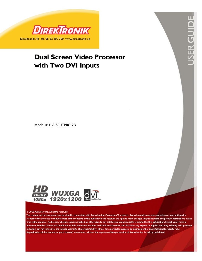 DirekTronik DVI-SPLITPRO-2B user guide