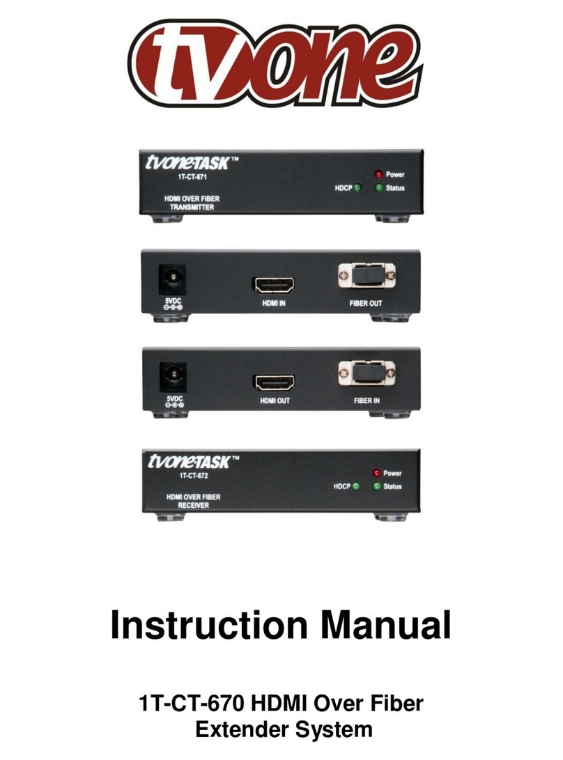 TV One 1T-CT-670 instruction manual