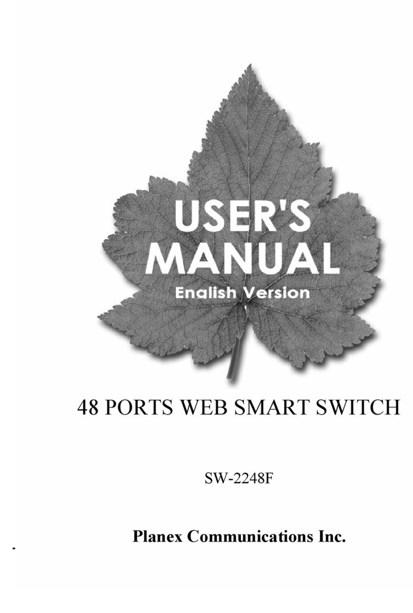 Planex SW-2248F User manual