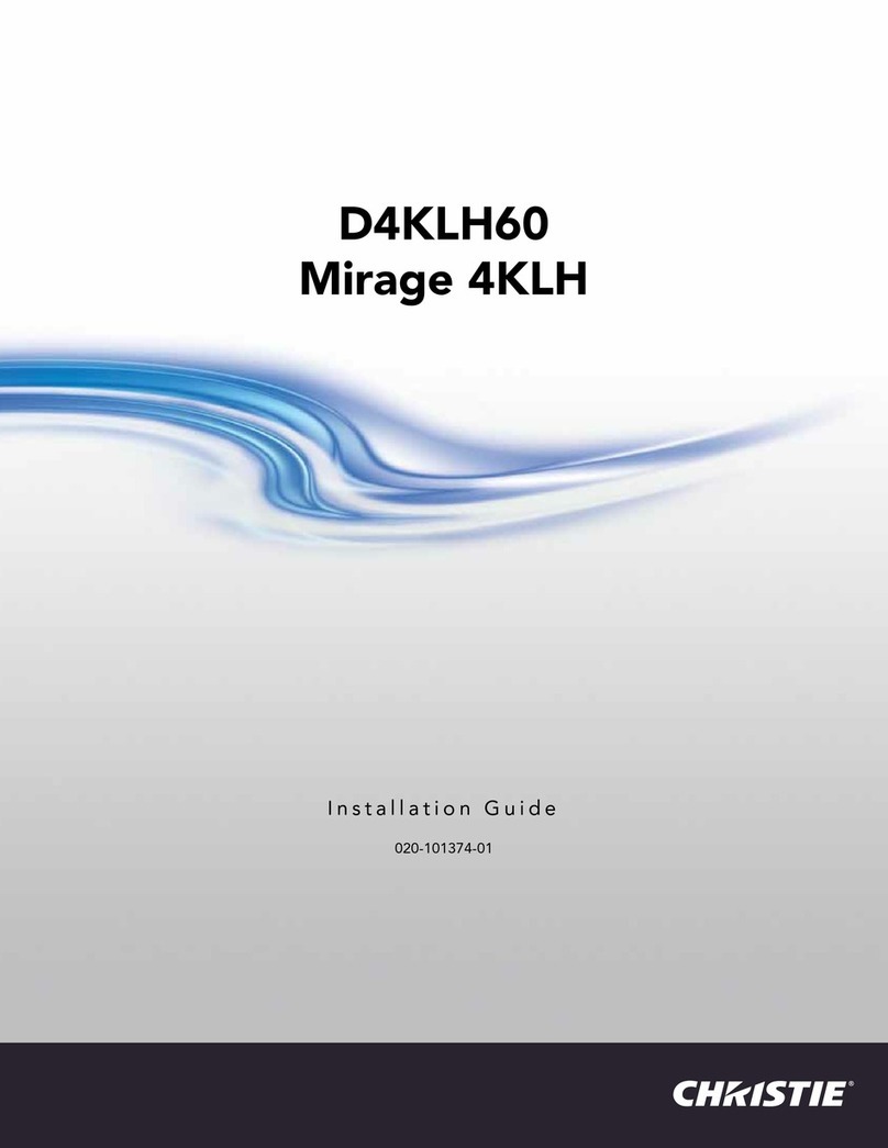 Christie D4KLH60 Mirage 4KLH User manual