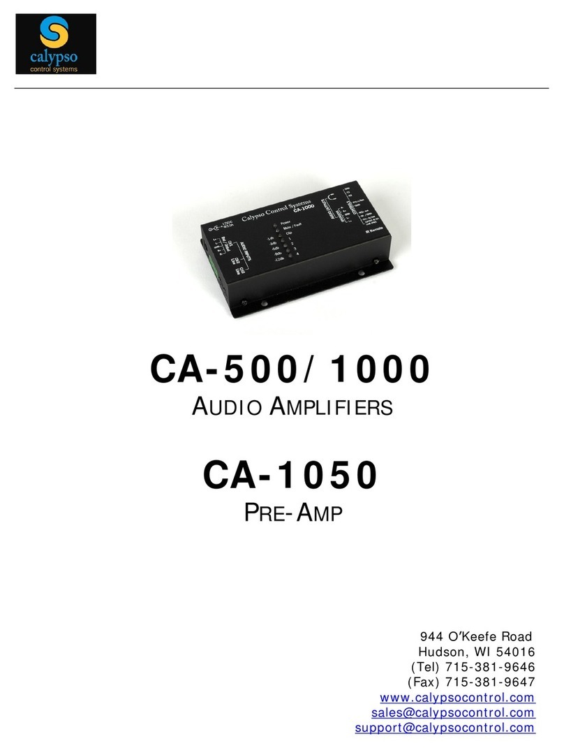 Calypso CA-500 user guide
