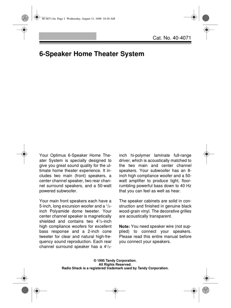 Optimus 40-4071 manual