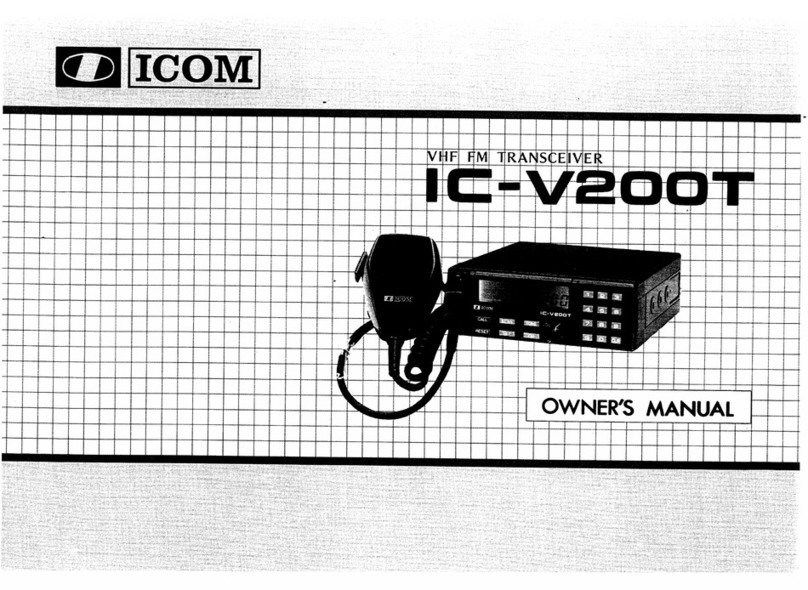 Icom IC-V200T owner's manual
