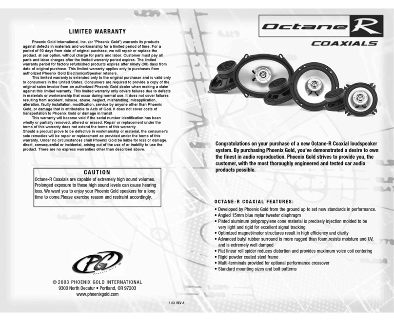 Phoenix Gold OctaneR user guide