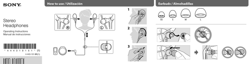Sony MDR-AS400EX operating instructions