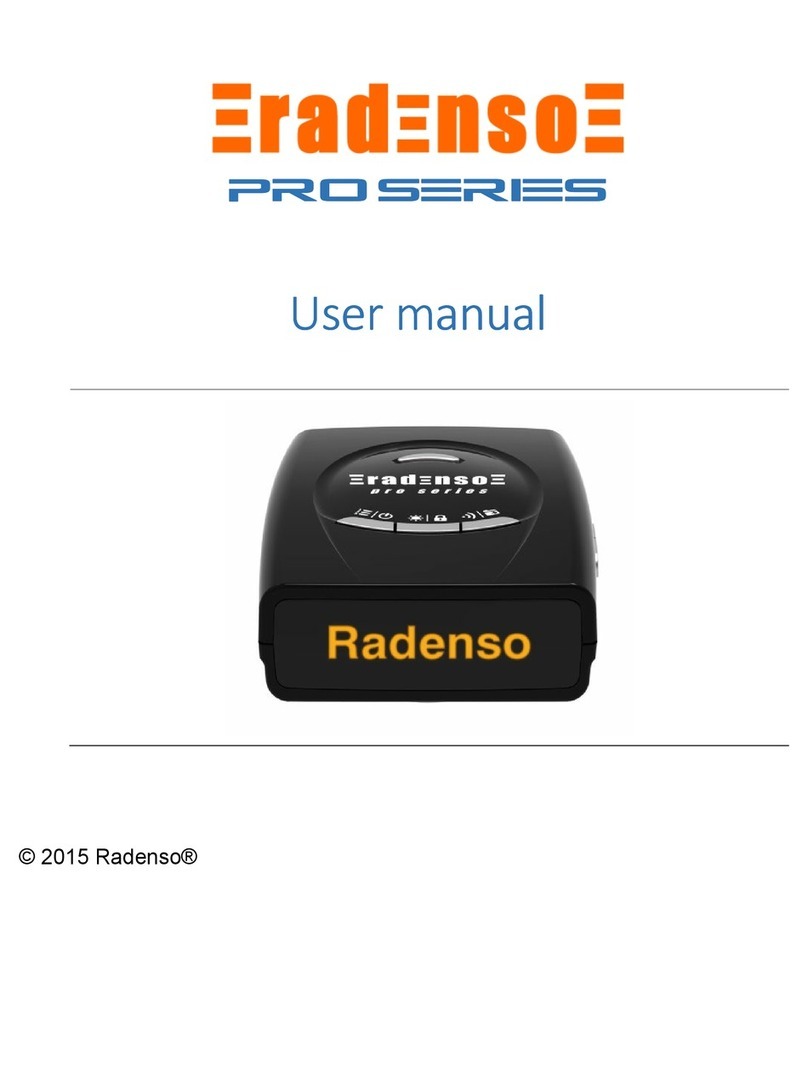 Radenso Pro Series User manual