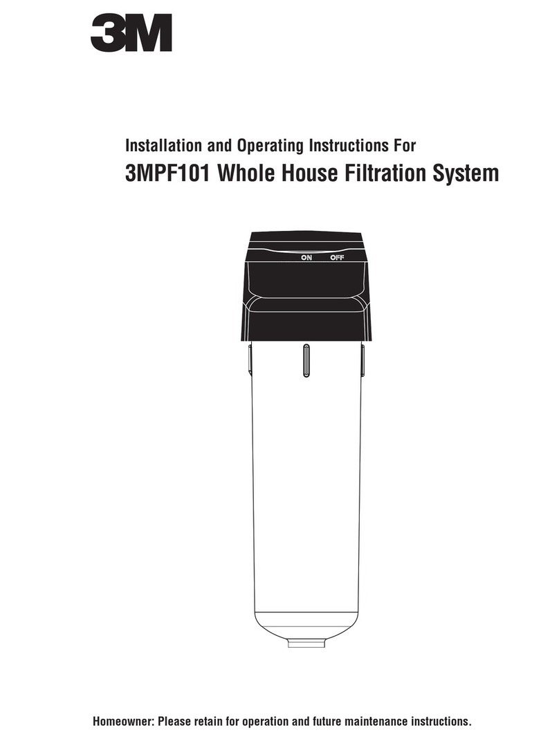3M 3MPF101 Installation and operating instructions