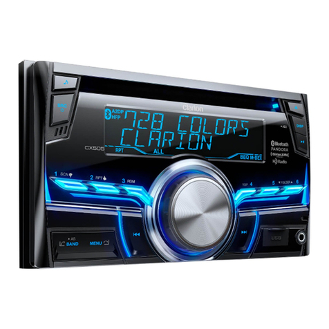 Clarion CX505 Owner's manual & installation manual