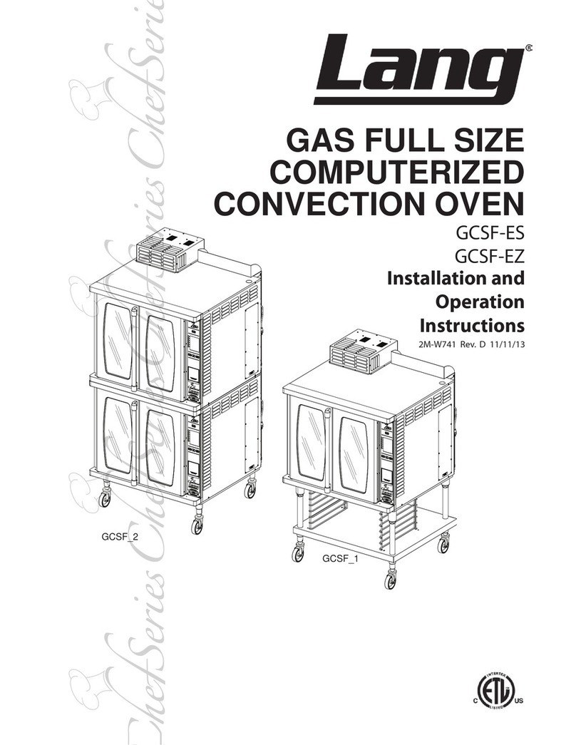 Lang GCSF-ES Installation and operation instructions