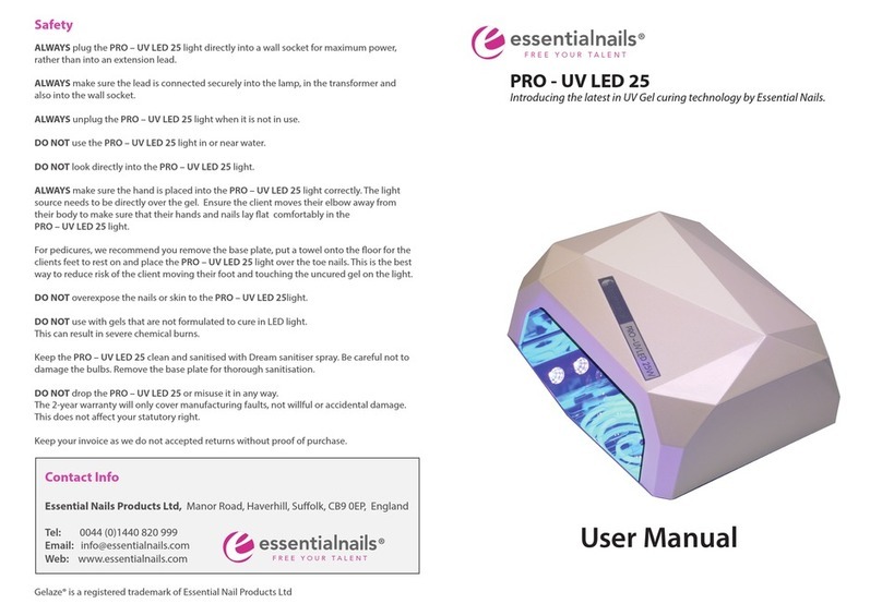 Essential Nails PRO - UV LED 25 user manual