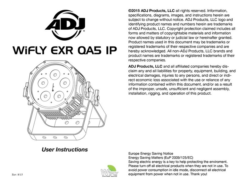 ADJ WiFLY EXR QA5 IP User manual