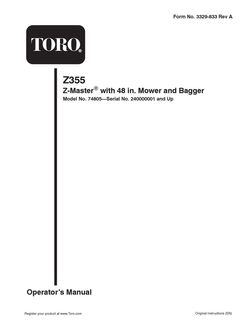 Toro Z355 Z-Master User manual