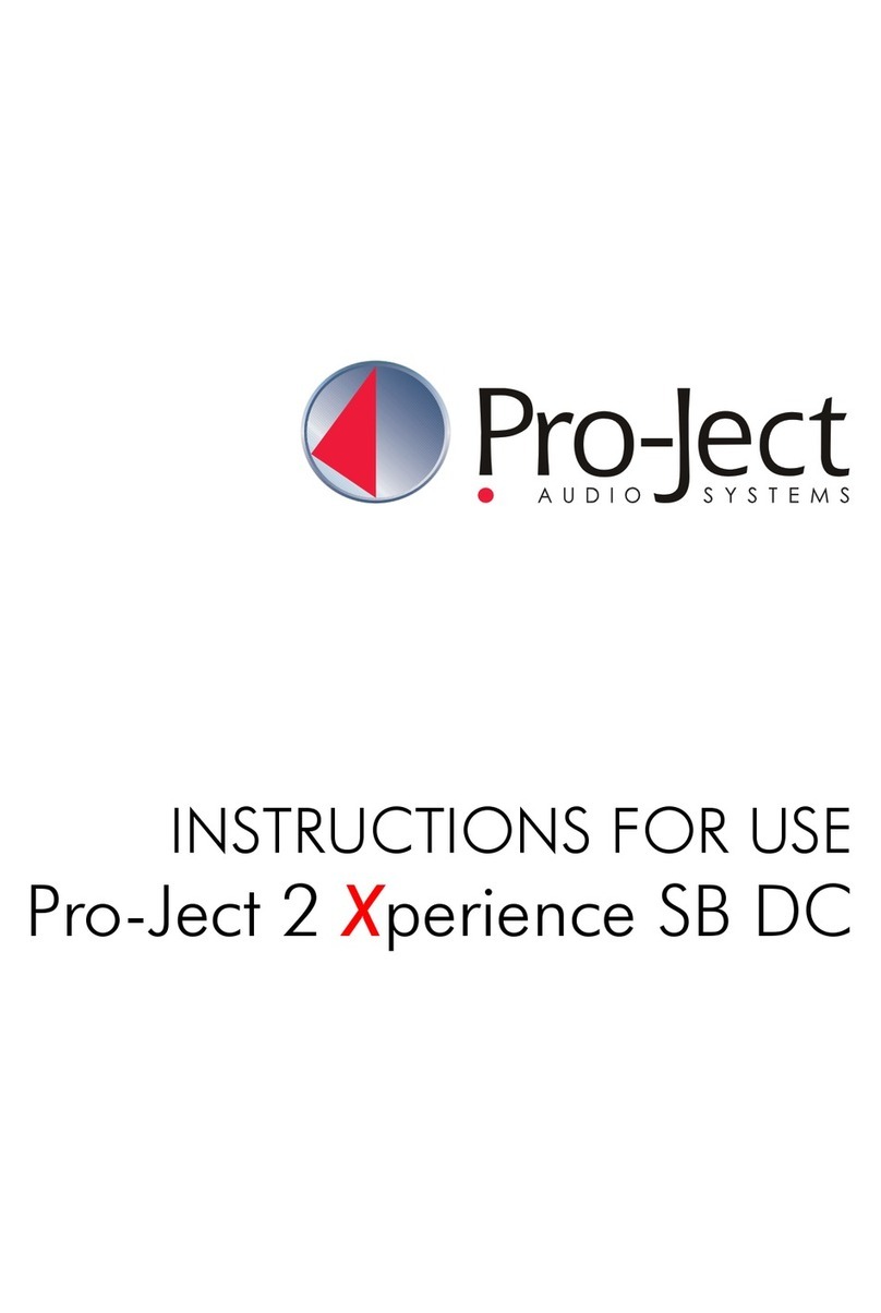 Pro-Ject Audio Systems 2 Xperience SB DC User manual