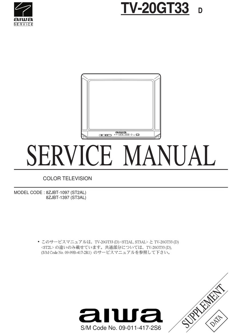 Aiwa TV-20GT33 User manual