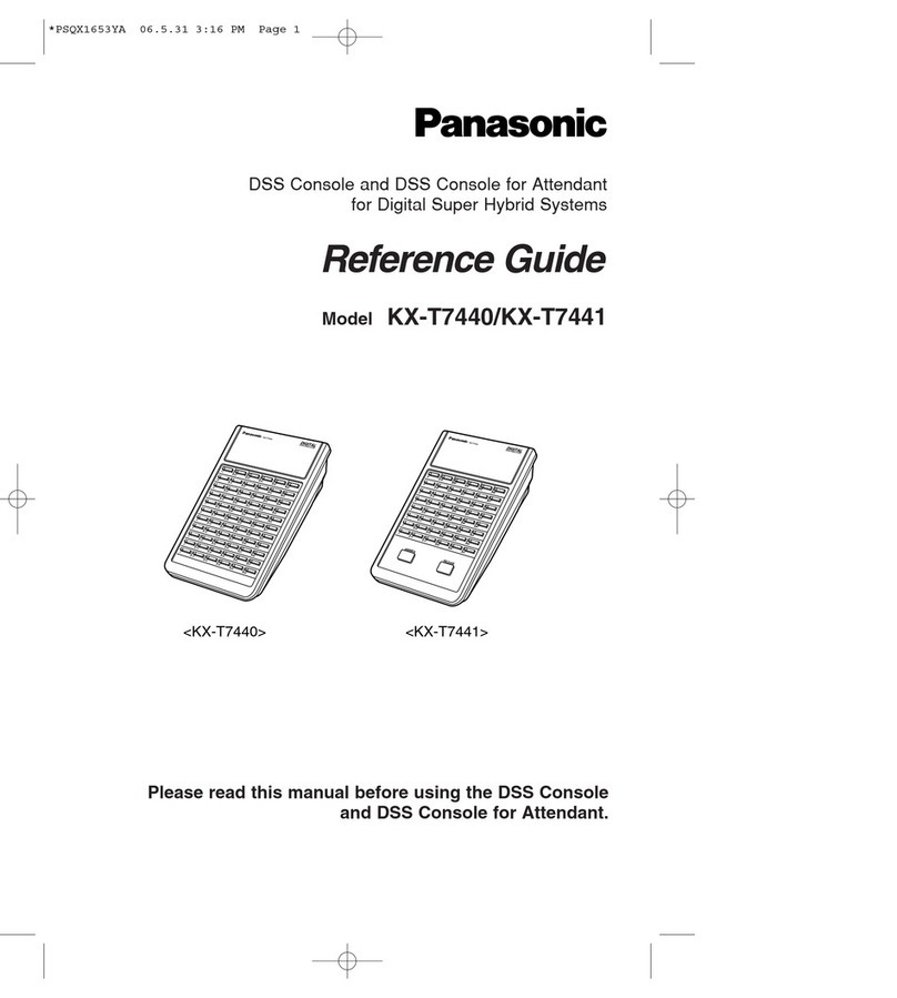 Panasonic KX-T7440 User manual