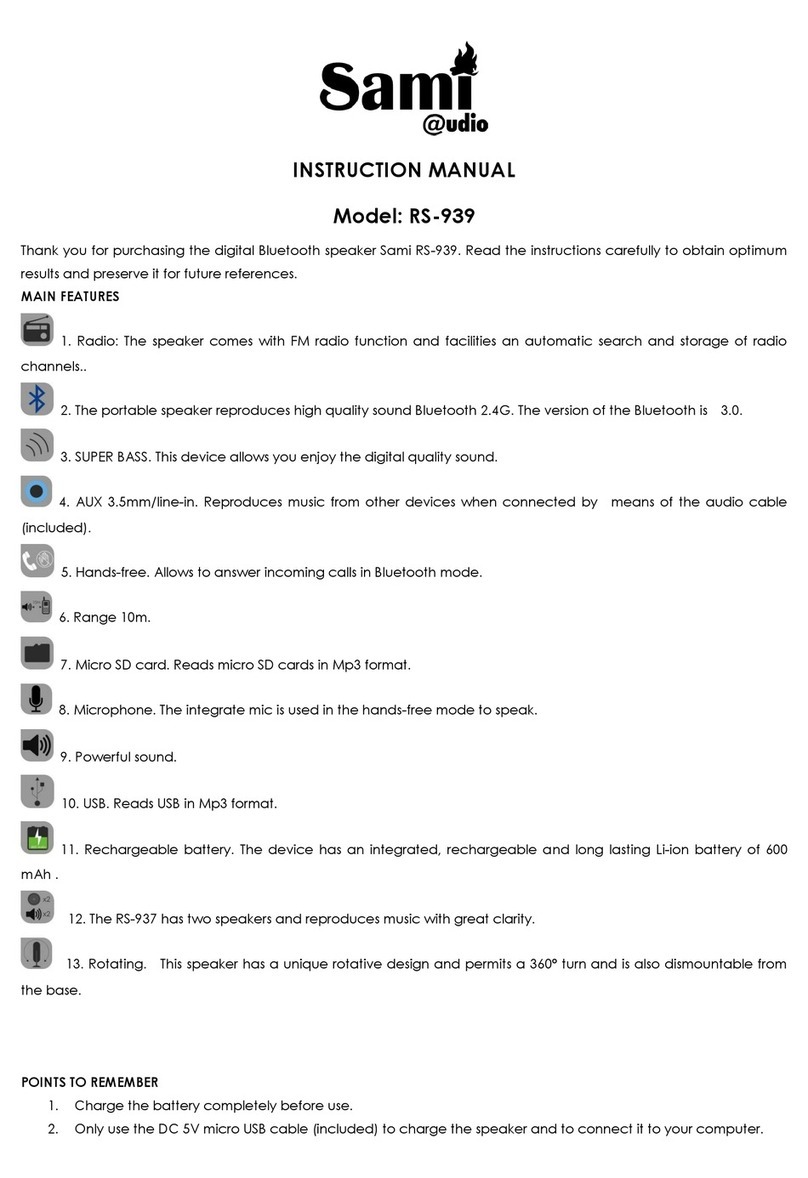 Sami RS-939 instruction manual