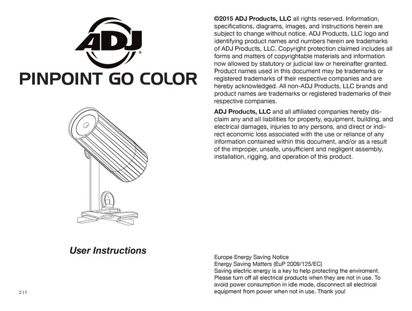 ADJ PINPOINT GO COLOR User manual