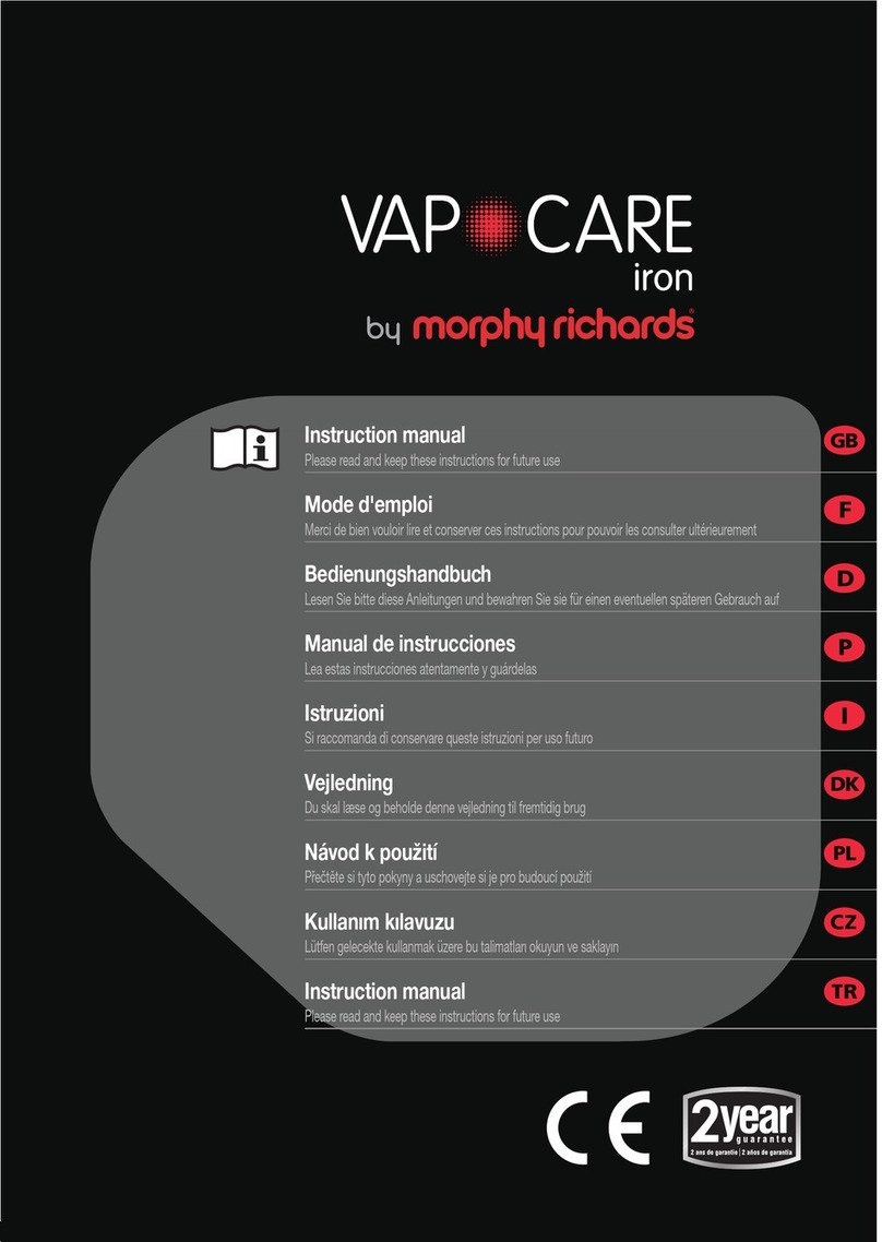 Morphy Richards VAPOCARE User manual