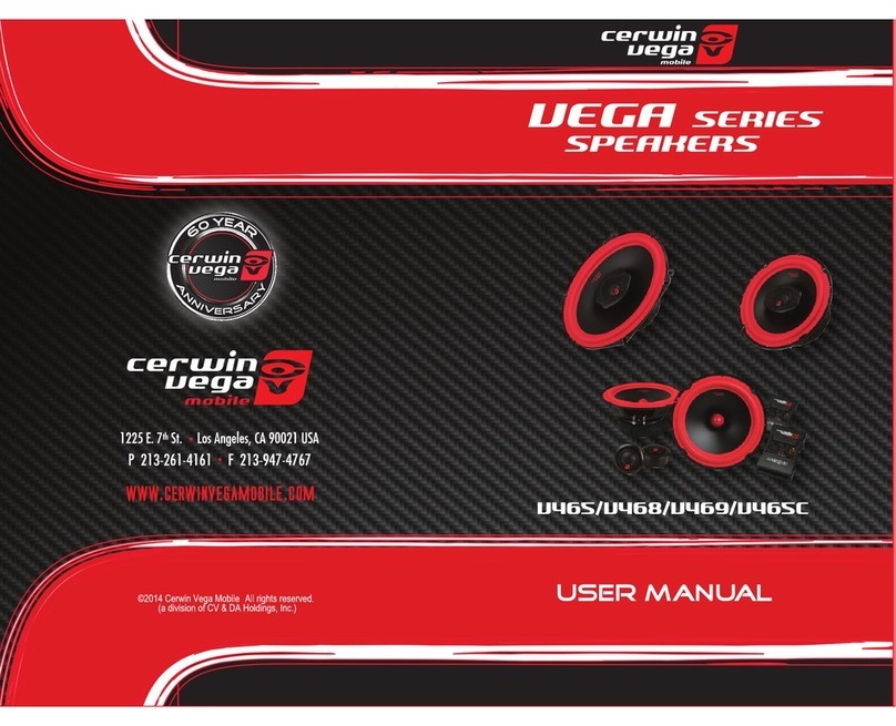 Cerwin-Vega V465 user manual