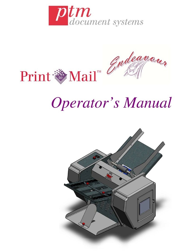 PTM Print to Mail Endeavour Operator's manual
