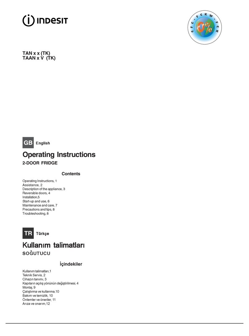 Indesit TAN 5 (TK) operating instructions