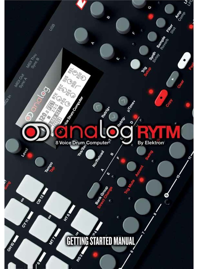 Elektron Analog Rytm Getting started manual
