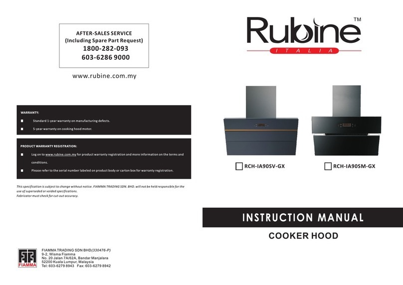 Rubine RCH-IA90SV-GX User manual