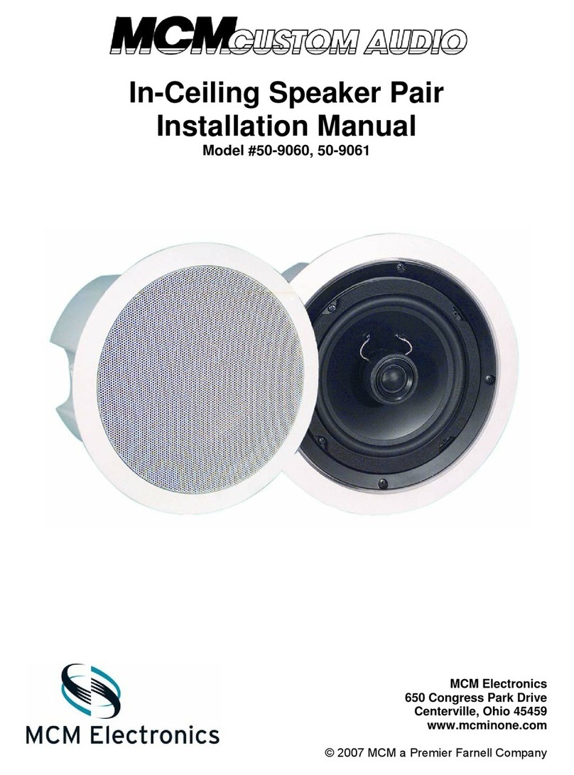 MCM Custom Audio 50-9060 installation manual MCM Custom Audio 50-9060 installation manual