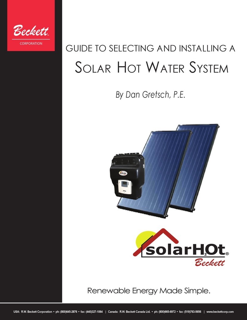 Beckett solarH2ot Guide to selecting and installing