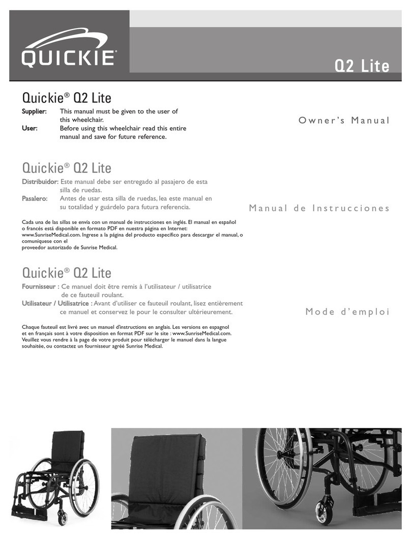 Quickie Q2 Lite User manual