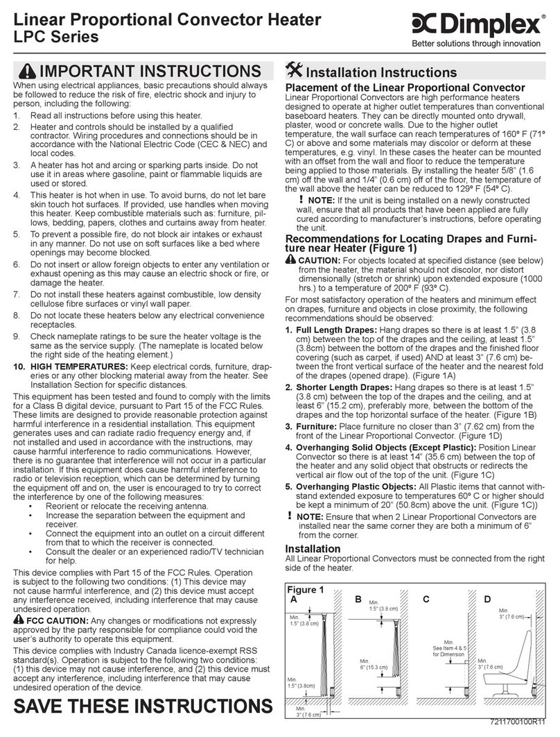 Dimplex LPC Series User manual