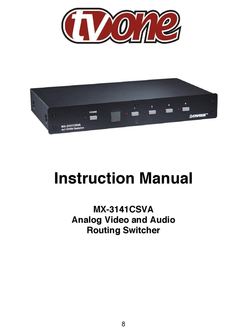 TV One MX-3141CSVA instruction manual