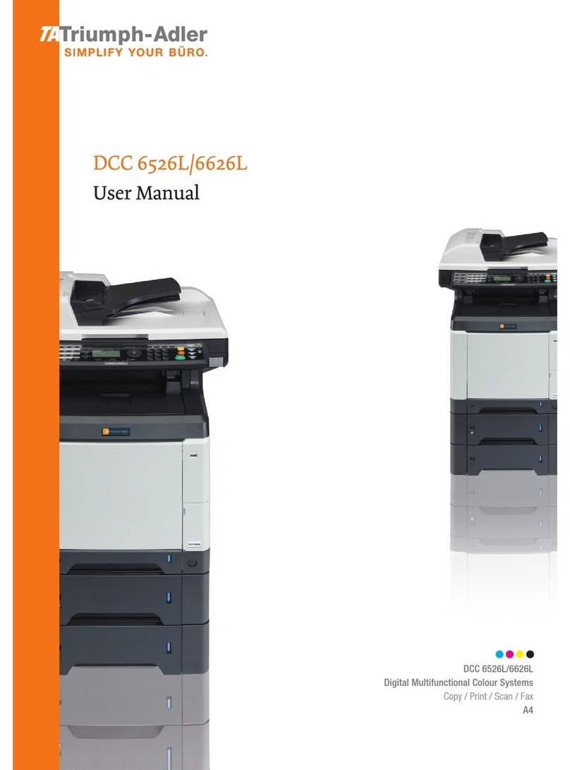 Triumph Adler DCC 6526L User manual