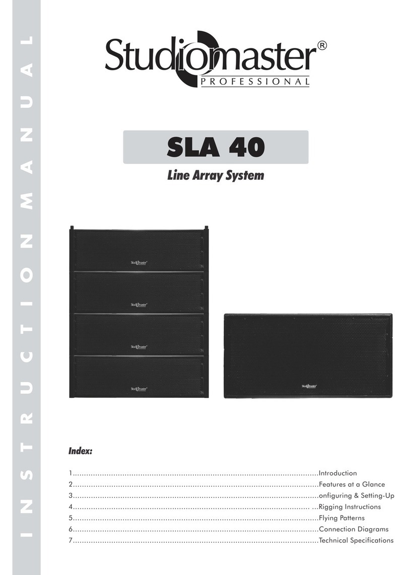 Studiomaster SLA 40 User manual
