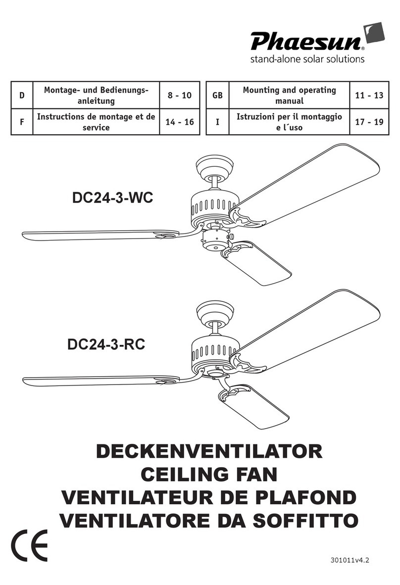 Phaesun DC24-3-WC Mounting and operating manual