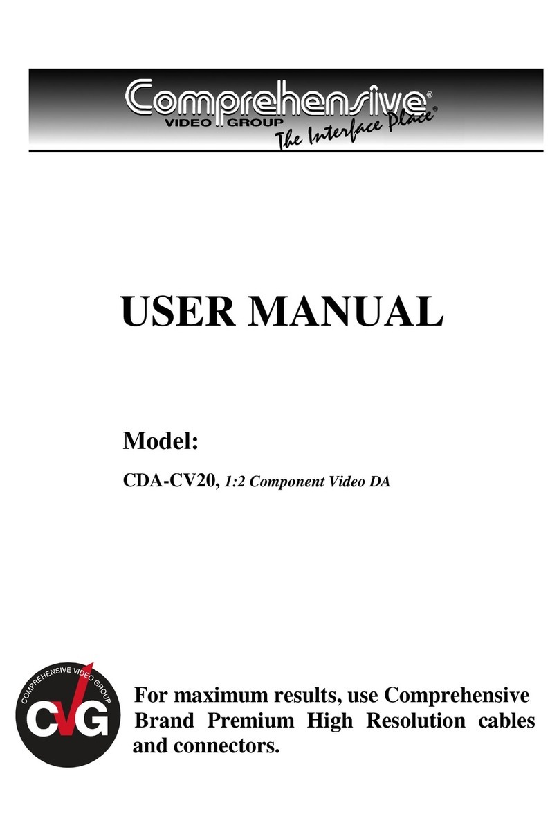 Comprehensive CDA-CV20 User manual
