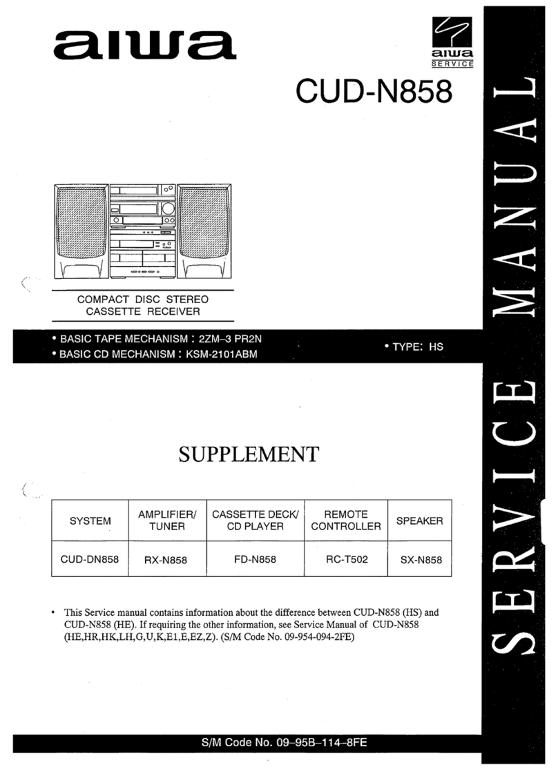 Aiwa CUD-N858 User manual