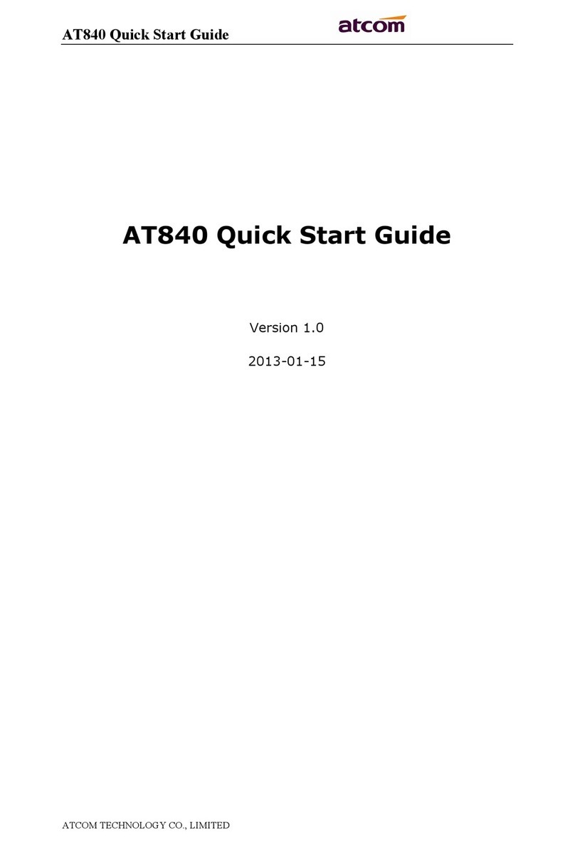 ATCOM AT840 series User manual