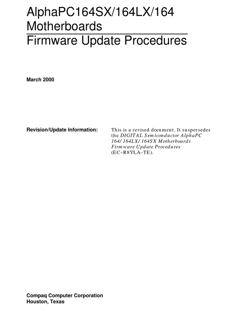 Compaq AlphaPC164SX Firmware update procedures