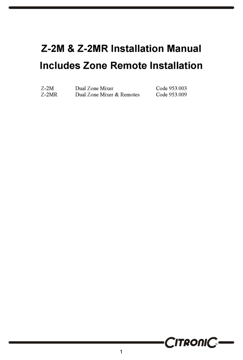 Citronic Z-2M installation manual