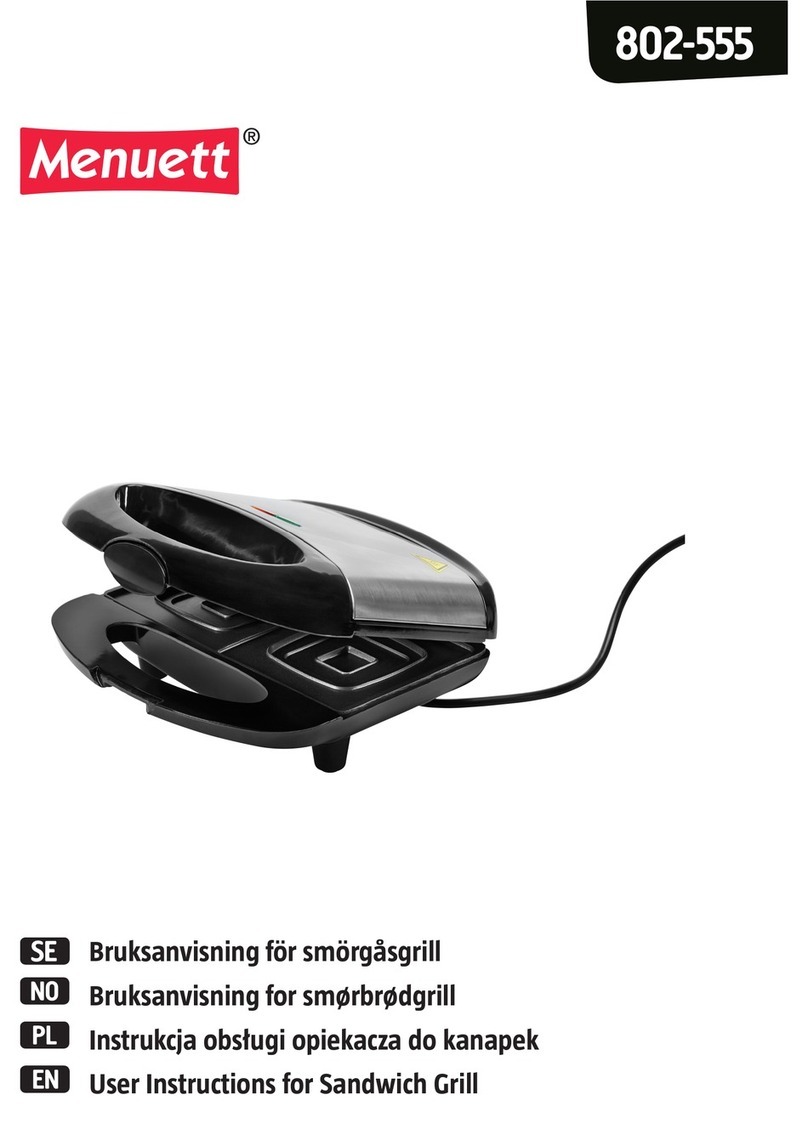 Menuett 802-555 User manual