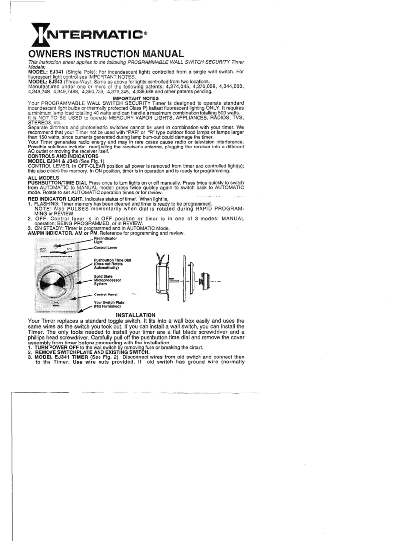 Intermatic EJ341 User manual