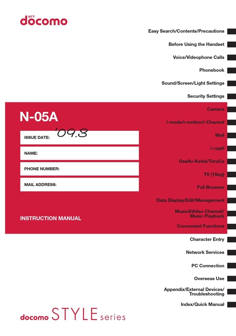 Docomo N-05A User manual