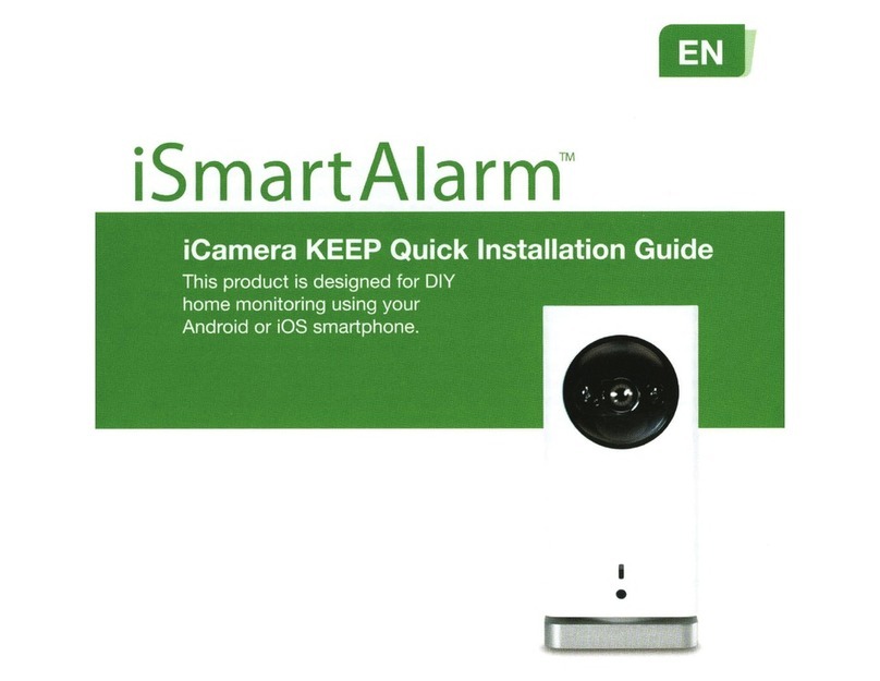 iSmartAlarm icamera keep Quick installation guide