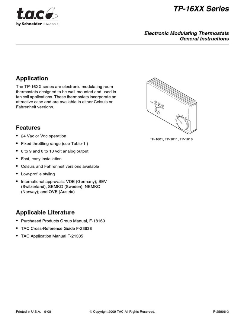 t.a.c. TP-1601 Instruction manual