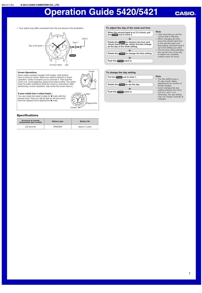 Casio 5420 User manual