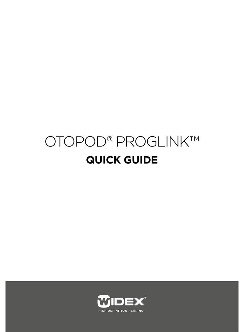 Widex otopod proglink User manual